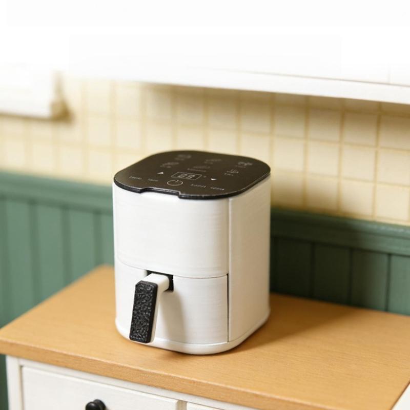 Kitchen Appliances In - مقلاة هوائية مصغرة بمقياس 1:12، قطعة