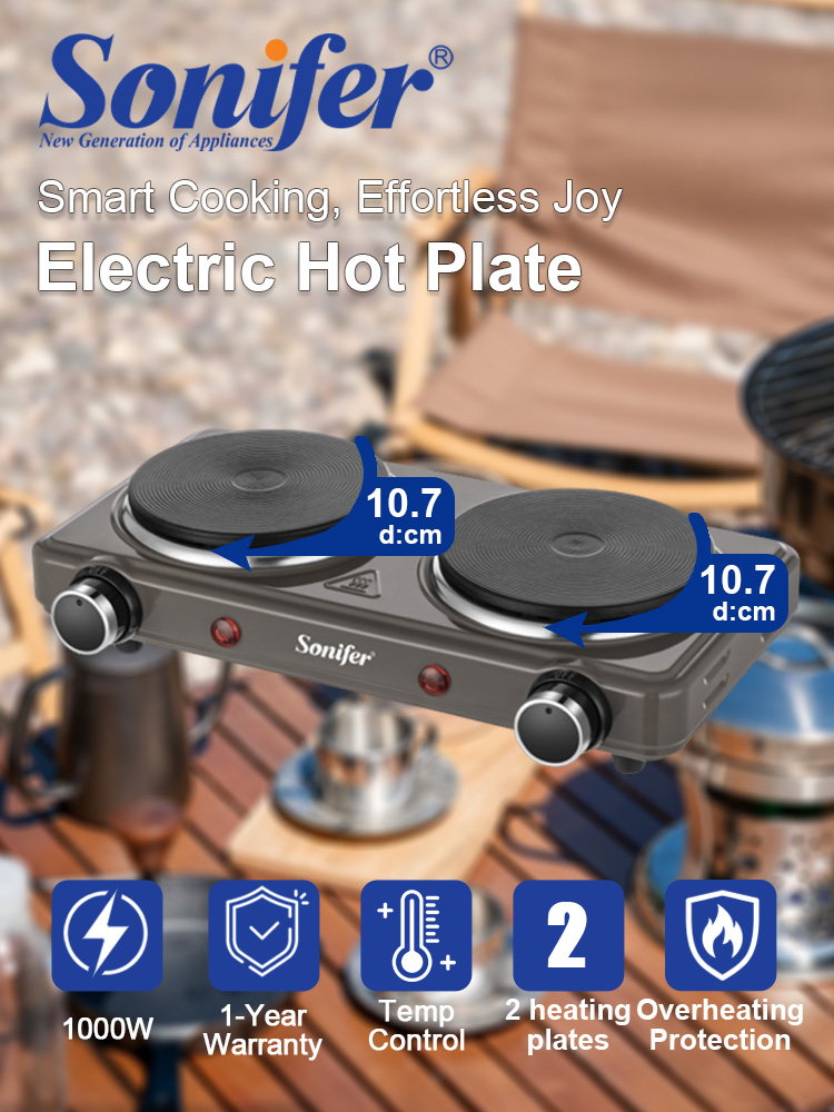 موقد كهربائي بشعلتين سونيفر SF - مراجعة Induction Cooktop Portable وسعره