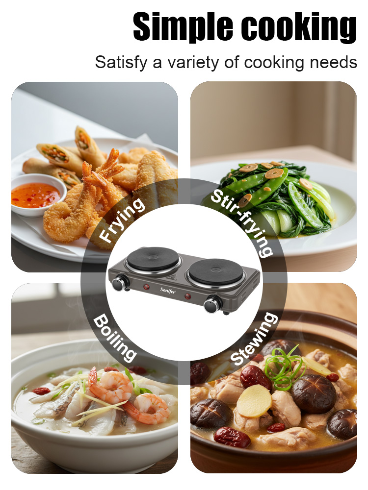 موقد كهربائي بشعلتين سونيفر SF - مراجعة Induction Cooktop Portable وسعره