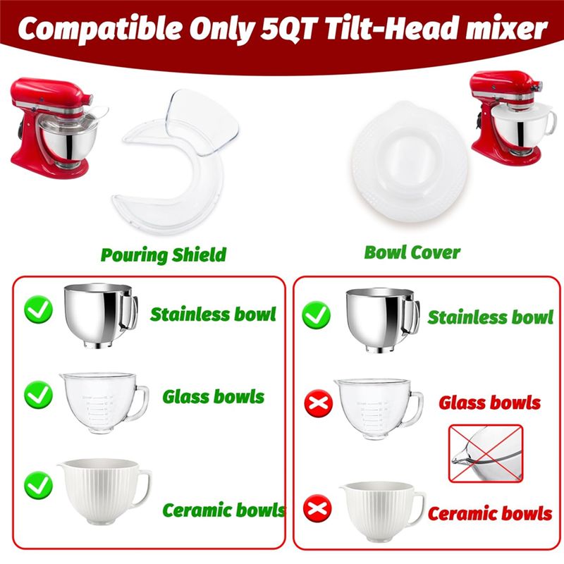 أغطية واقية ووعاء خلط A19F لخل - مراجعة Stand Mixer وسعره