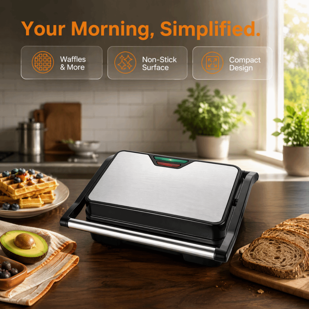محمصة ساندويتش غير لاصقة متعدد - مراجعة Toaster وسعره